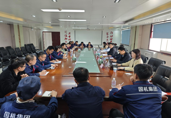 國(guó)機(jī)精工黨委書記、董事長(zhǎng)、總經(jīng)理蔣蔚一行到軸研所調(diào)研